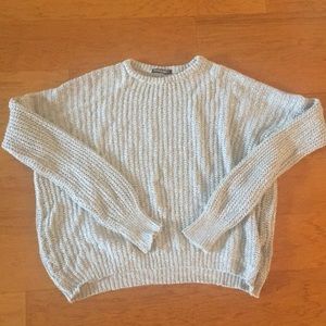 Brandy Melville  beautiful grey knit sweater